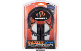 Walkers GWP-XDRSEM-G Razor Pro Digital Polymer 23 dB Over the Head Gray Ear Cups w/Black Band