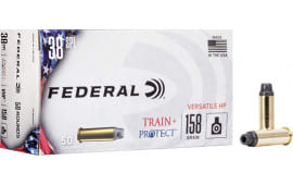 Federal TP38VHP1 Train + Protect 38 Special 158 gr Versatile Hollow Point - 50rd Box