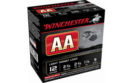 Winchester Ammo AA129 AA Light Target Load 12GA 2.75" 1 1/8oz #9 Shot - 25sh Box