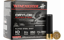 Winchester Ammo XSC10BBB Drylock Super Steel Magnum 10GA 3.5" 1 5/8oz BBB Shot - 25sh Box