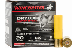 Winchester Ammo XSM2032 Drylock Super Steel Magnum 20GA 3" 1oz #2 Shot - 25sh Box