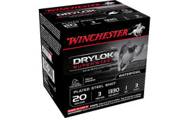 Winchester Ammo XSM2033 Drylock Super Steel Magnum 20GA 3" 1oz #3 Shot - 25sh Box