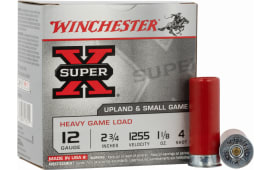 Winchester Ammo XU12H4 Super-X Heavy Game Load 12GA 2.75" 1 1/8oz #4 Shot - 25sh Box
