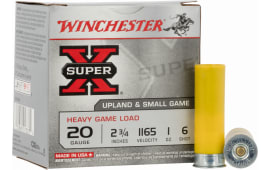 Winchester Ammo XU20H6 Super-X Heavy Game Load 20GA 2.75" 1oz #6 Shot - 25sh Box