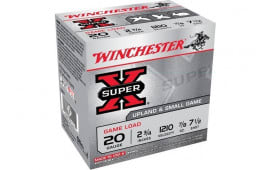 Winchester Ammo XU207 Super-X Game Load 20GA 2.75" 7/8oz #7.5 Shot - 25sh Box