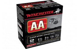 Winchester Ammo AASC127 AA Super Sport 12GA 2.75" 1 1/8oz #7.5 Shot - 25sh Box