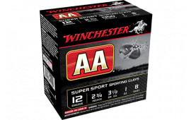 Winchester Ammo AASCL128 AA Super Sport 12GA 2.75" 1oz #8 Shot - 25sh Box
