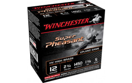 Winchester Ammo X12PHV5 Super Pheasant HV High Brass 12GA 2.75" 1 3/8oz #5 Shot - 25sh Box