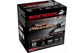 Winchester Ammo X123PH4 Super Pheasant Magnum High Brass 12GA 3" 1 5/8oz #4 Shot - 25sh Box