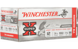 Winchester Ammo WEX12LBBVP Super X Xpert Steel High Velocity 12 Gauge 3.5" 1 3/8 oz BB Shot (Value Pack) - 75sh Box