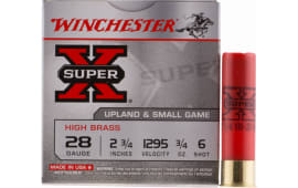 Winchester Ammo X286 Super-X High Brass 28GA 2.75" 3/4oz #6 Shot - 25sh Box