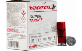 Winchester Ammo TRGT13508 Super Target 12 Gauge 2.75" 1 oz 8 Shot - 25sh Box