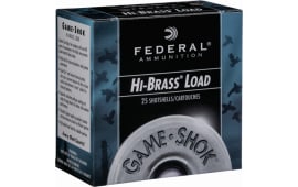 Federal H1264 Game-Shok Upland Hi-Brass 12GA 2.75" 1 1/4oz #4 Shot - 25sh Box