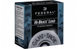 Federal H1634 Game-Shok Upland Hi-Brass 16GA 2.75" 1 1/8oz #4 Shot - 25sh Box