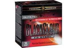 Federal PWBX1474 Black Cloud FS Steel 12GA 2.75" 1 1/8oz #4 Shot - 25sh Box