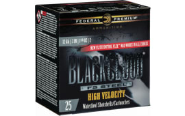 Federal PWBXH1432 Black Cloud F S Steel High Velocity 12GA 3" 1 1/8oz #2 Shot - 25sh Box