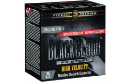 Federal PWBXH1433 Black Cloud F S Steel High Velocity 12GA 3" 1 1/8oz #3 Shot - 25sh Box