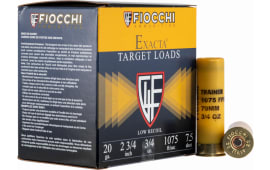 Fiocchi 20LITE75 Exacta Trainer 20GA 2.75" 3/4oz #7.5 Shot - 25sh Box