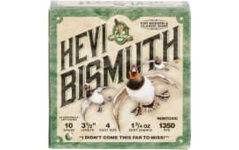 HEVI-Shot HS15504 Hevi-Bismuth Waterfowl 10 Gauge 3.5" 1 3/4 oz 4 Shot - 25sh Box