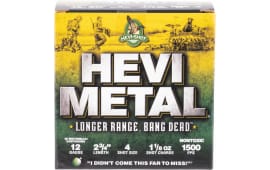 HEVI-Metal HS38704 Hevi-Metal Longer Range 12 Gauge 2.75" 1 1/8 oz 4 Shot - 25sh Box