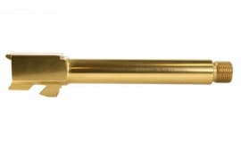 Glock 17 Compatible Titanium Nitride Replacement Barrel, Threaded - 4.50" - 9x19 NATO