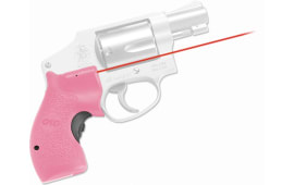 Crimson Trace LG105PINK Lasergrips  5mW Red Laser with 633nM Wavelength & 50 ft Range Pink Finish for Round Butt S&W J Frame