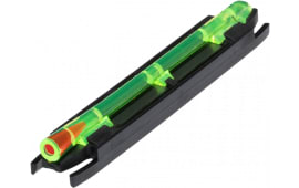 HiViz M400 M-Series Front Sight Green with Red Center LitePipes Black for Shotgun with .328"-.437" Ribs