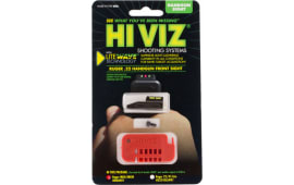 HiViz HRBLW01 LiteWave Front Sight Interchangeable Red, Green, White Fiber Optic LitePipe Black Frame for Ruger Mark I,II,III,IV