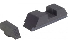 AmeriGlo GT505 Defoor Tactical Sight Set Black Front & Rear Black Frame for Glock 20,21,29,30,31,32,36,40,41 Gen1-4