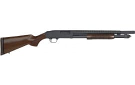 Mossberg 52151 590 Retro Grade Persuader 12GA. Shotgun, 3", 6 +1 Capacity, 18.5 Bead Sight, Heat Shield, Matte Blue, Walnut Furniture