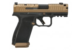Canik Mete MC9 Prime, 9mm Pistol 3.64" Barrel 17+1 Striker-Fired Optics-Ready Night Sights, Bronze - HG8573LE-N