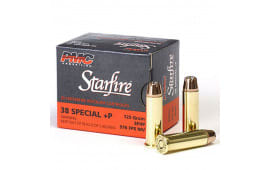 PMC Gold Starfire .38 Special +P 125 GR Jacketed Hollow Point Defense/Hunting Load 20rd Box - PMC38SFA