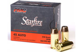 PMC Gold Starfire .45 ACP 230 GR Jacketed Hollow Point Defense/Hunting Load 20rd Box - PMC45SFA