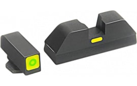 AmeriGlo GL605 CAP Night Sight For Glock 42/43 Tritium/Paint Green w/Lime Outline Black