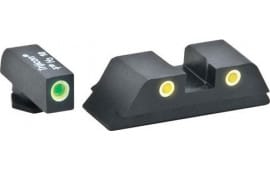 AmeriGlo GL5115 3-Dot Night Sights For Glock Gen 5 17/19 Green/Yellow