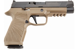 Wilson Combat SIGWCP320F9TATC P320  9mm Luger 4.70" 17+1 Tan Black DLC Steel Tan Polymer Grip Action Tune with Curved Trigger