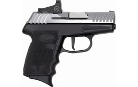 SCCY Industries DVG1TTRD DVG-1 RD 9mm Luger 3.10" 10+1 Stainless Steel Slide Black Polymer Grip with Crimson Trace CTS-1500