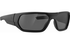 Magpul MAG1145-0-001-1100 Radius Eyewear UV Resistant, Anti-Reflective Polycarbonate Gray Lens with Black Wraparound Frame for Adults