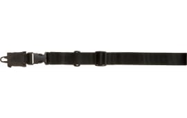 Tacshield T6005BK CQB Sling made of Black Webbing with HK Snap  Hook & Single-Point Design for Rifle/Shotgun