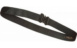 TACSHIELD (MILITARY PROD) T303-SMBK Tactical Gun Belt with Cobra Buckle 30"-34" Webbing Black Small 1.75" Wide