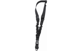 Tacshield T6010BK Shock Sling made of Black Webbing with Double QRB & Single-Point Design for Rifle/Shotgun