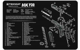 TekMat TEKR17HKP30 HK P30 Cleaning Mat Black/White Rubber 17" Long HK P30 Parts Diagram