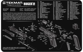 TekMat TEKR17RUGER-SR9 Ruger SR 9 Cleaning Mat Black/White Rubber 17" Long Ruger SR9 Parts Diagram