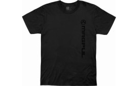 Magpul MAG1113-001-S Vertical Logo T-Shirts Black Small Short Sleeve