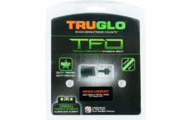 TruGlo TG131NTI1 TFO 1911 Govt 45 ACP w/Novak LoMount Fiber Optic Green
