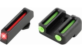 TruGlo TG131G3 Brite-Site Fiber Optic Fits Glock 42/43 Fiber Optic Red Fiber Optic Green Black