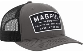 Magpul MAG1102-014 Go Bang Trucker Hat Black/Gray Adjustable Snapback OSFA Structured