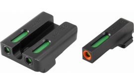 TruGlo TG13SG2PC TFX Pro Day/Night Sights Pistol Tritium/Fiber Optic Green w/Orange Outline #6 Front Green #8 Rear Black