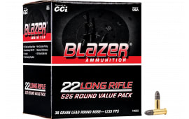 CCI 10022 Blazer 22 LR 38 gr Hollow Point (HP) 5 - 525rd Box