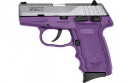 SCCY CPX4TTPU CPX4-TT Pistol DAO .380 10rd SS/PURPLE w/SAFETY